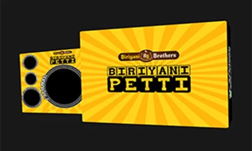 Packaging Designs for Biriyani brothers